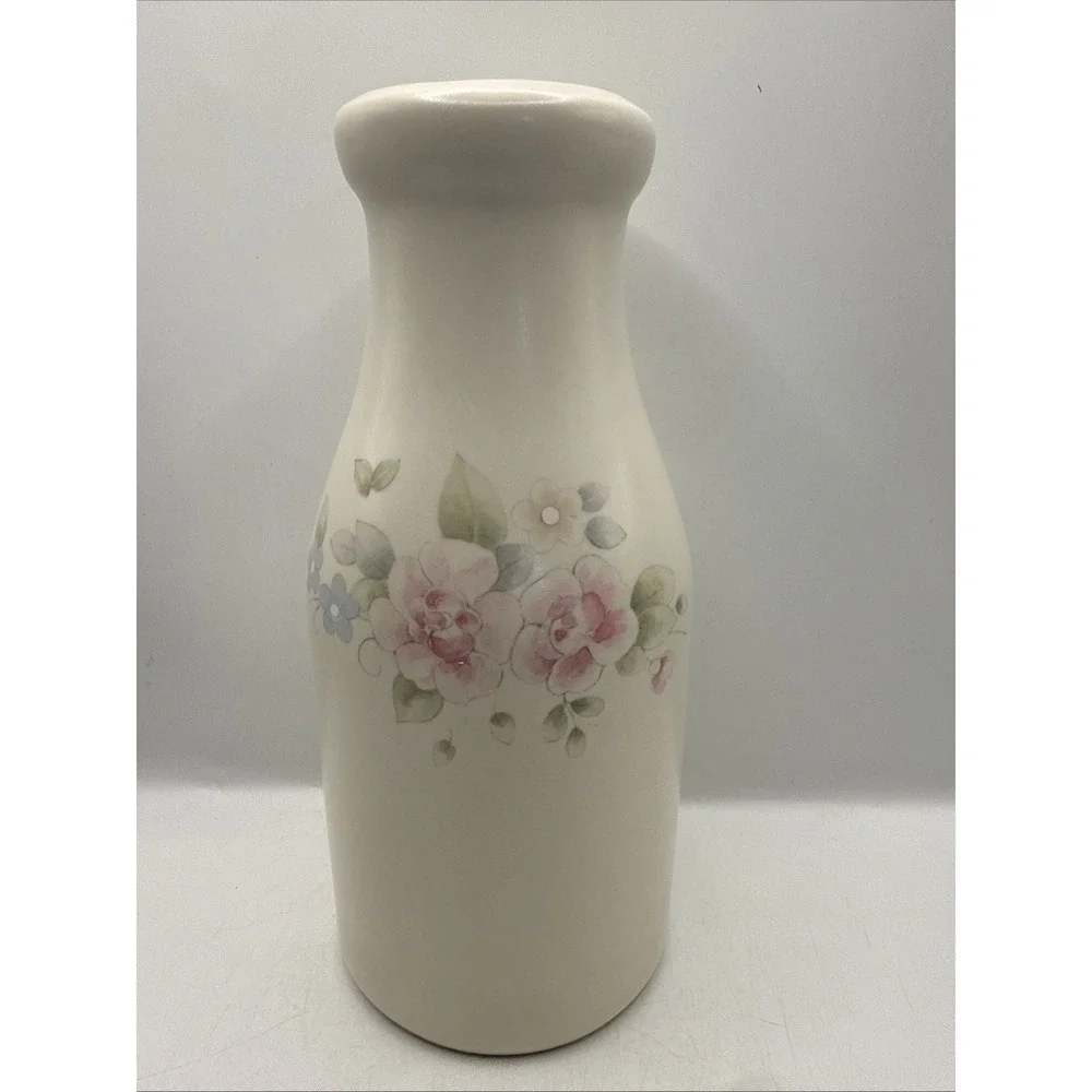 Pfaltzgraff Tea Rose Vtg Milk Bottle Vase Style 8